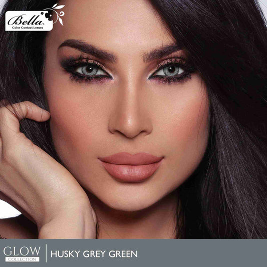 Glow Husky Gray Green - Bella Contact Lenses Oman