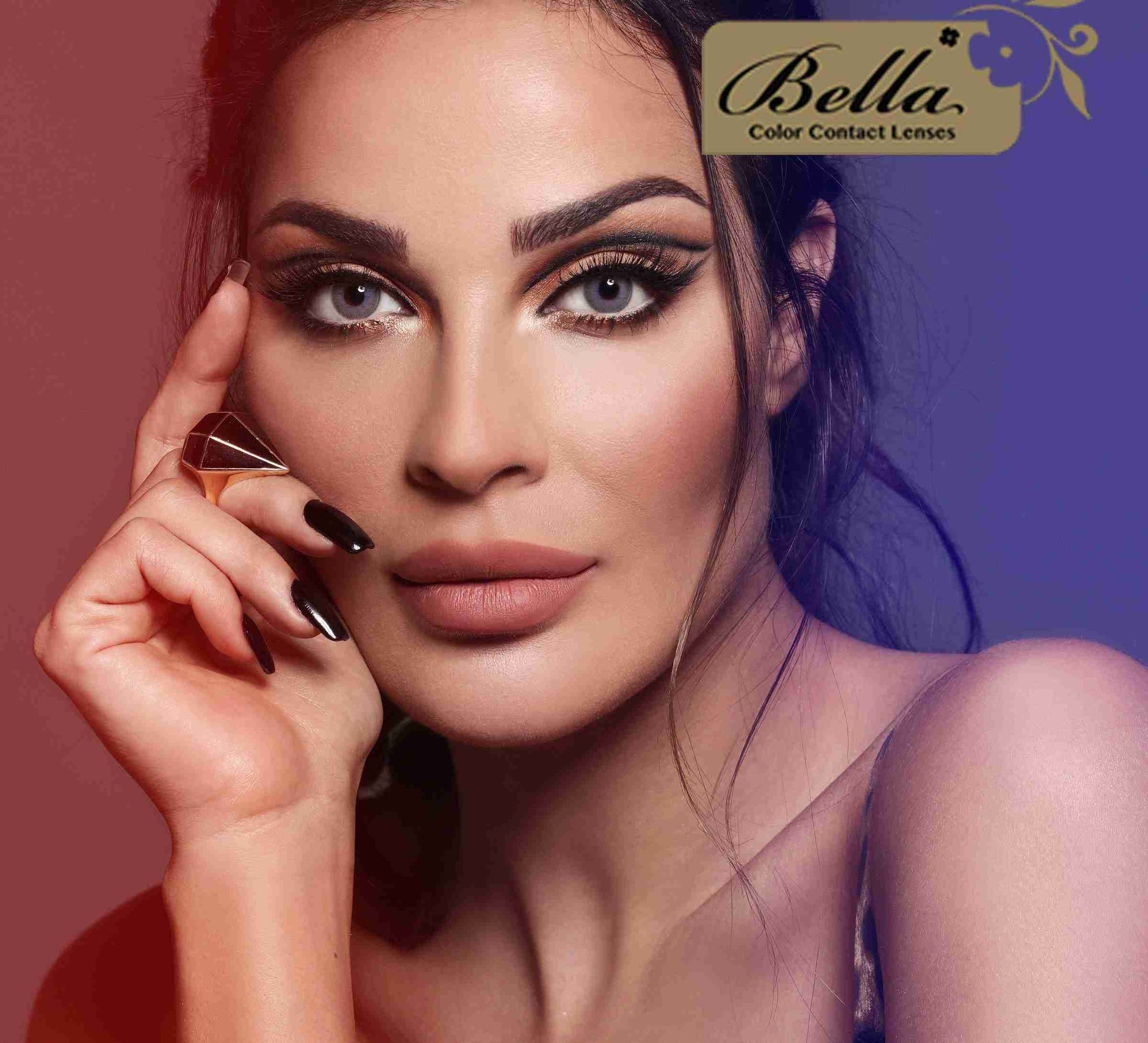 Elite Lavender Gray - Bella Contact Lenses Oman