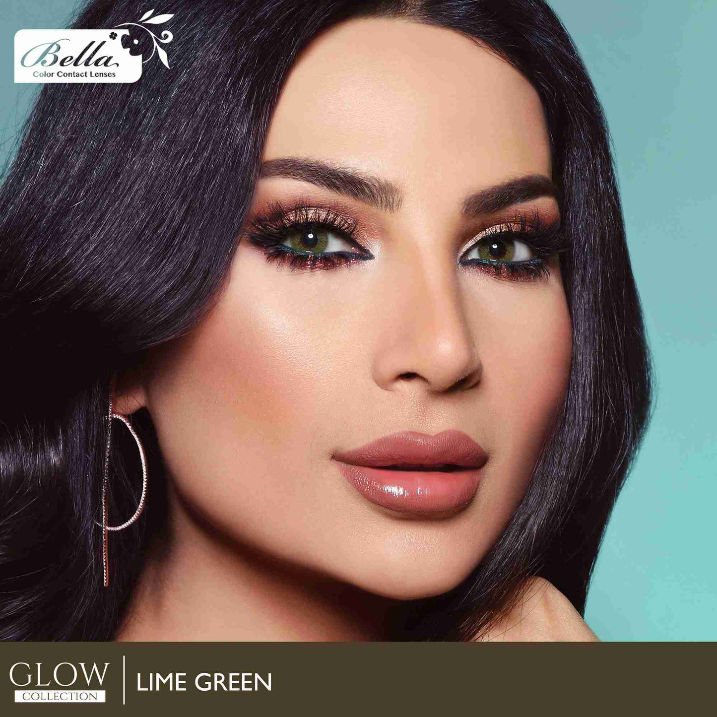 Glow Lime Green - Bella Contact Lenses Oman