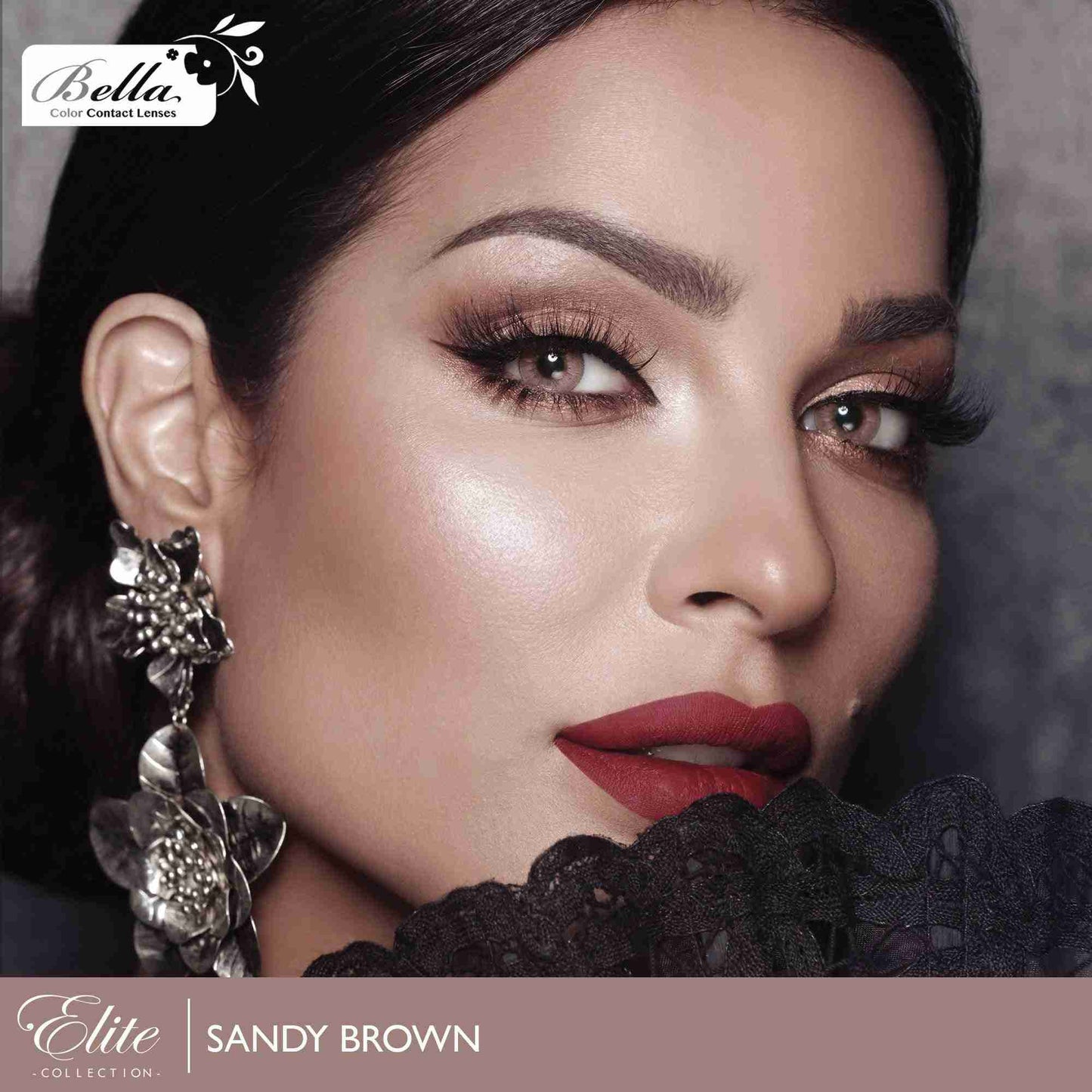 Elite Sandy Brown - Bella Contact Lenses Oman